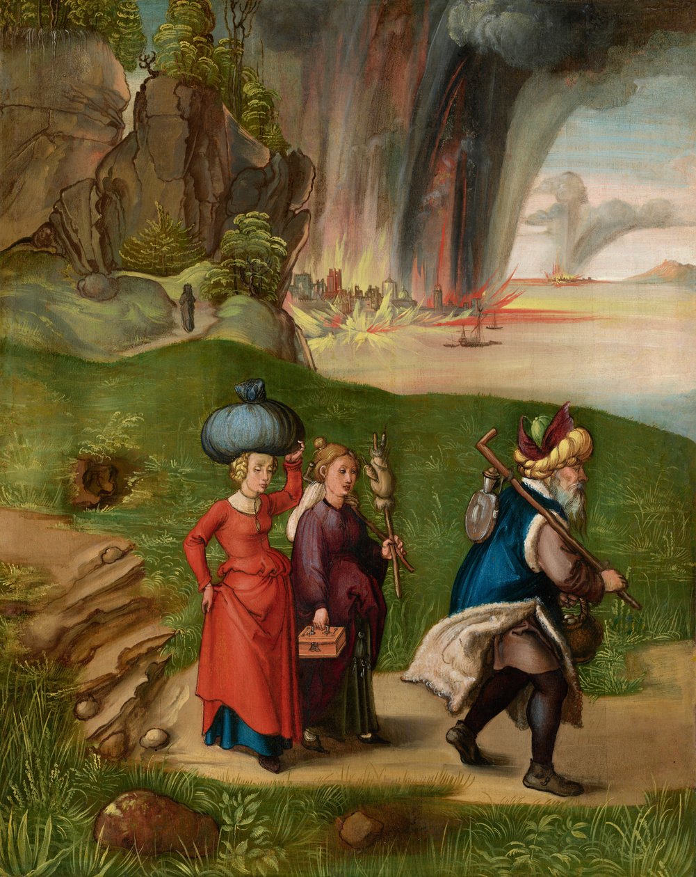 Tyska: Lot und seine Töchter Lot och hans döttrar av Albrecht Dürer