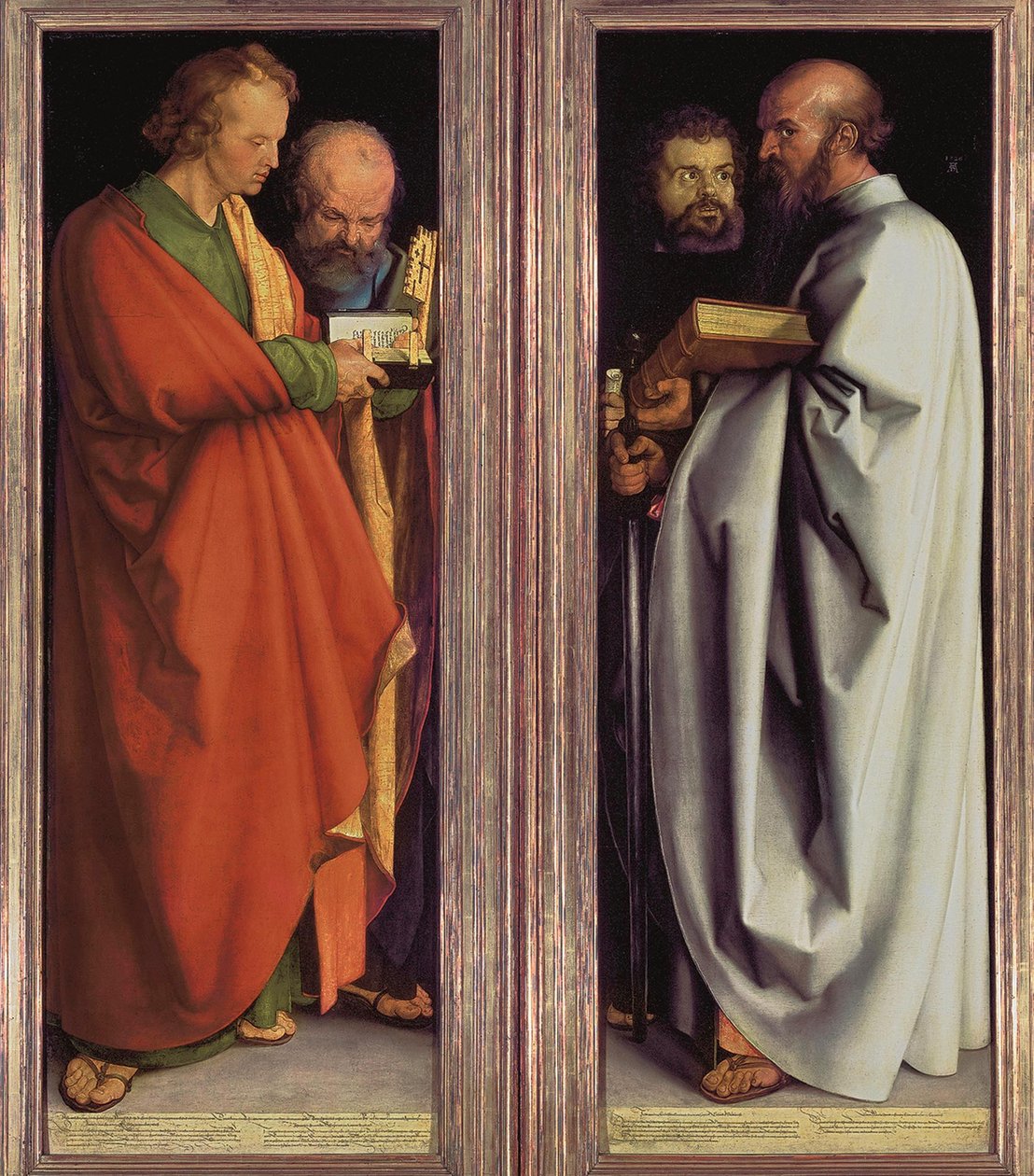 Tyska: Vier Apostel De fyra apostlarna av Albrecht Dürer