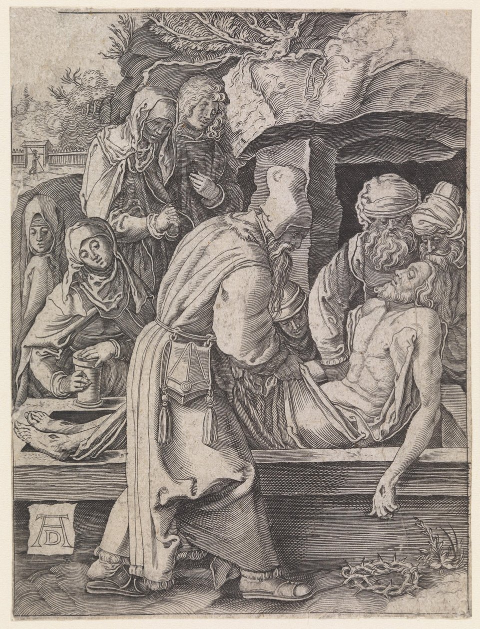 Kristi begravning av Albrecht Dürer