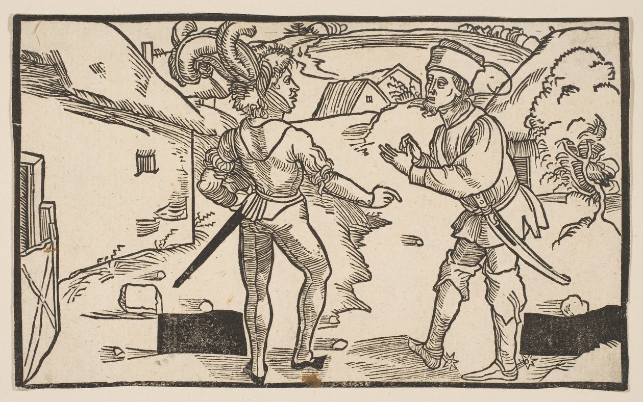 Heauton Timouroumenos, från The Comedies of Terence, 1800-talets nytryck.n.d. av Albrecht Dürer