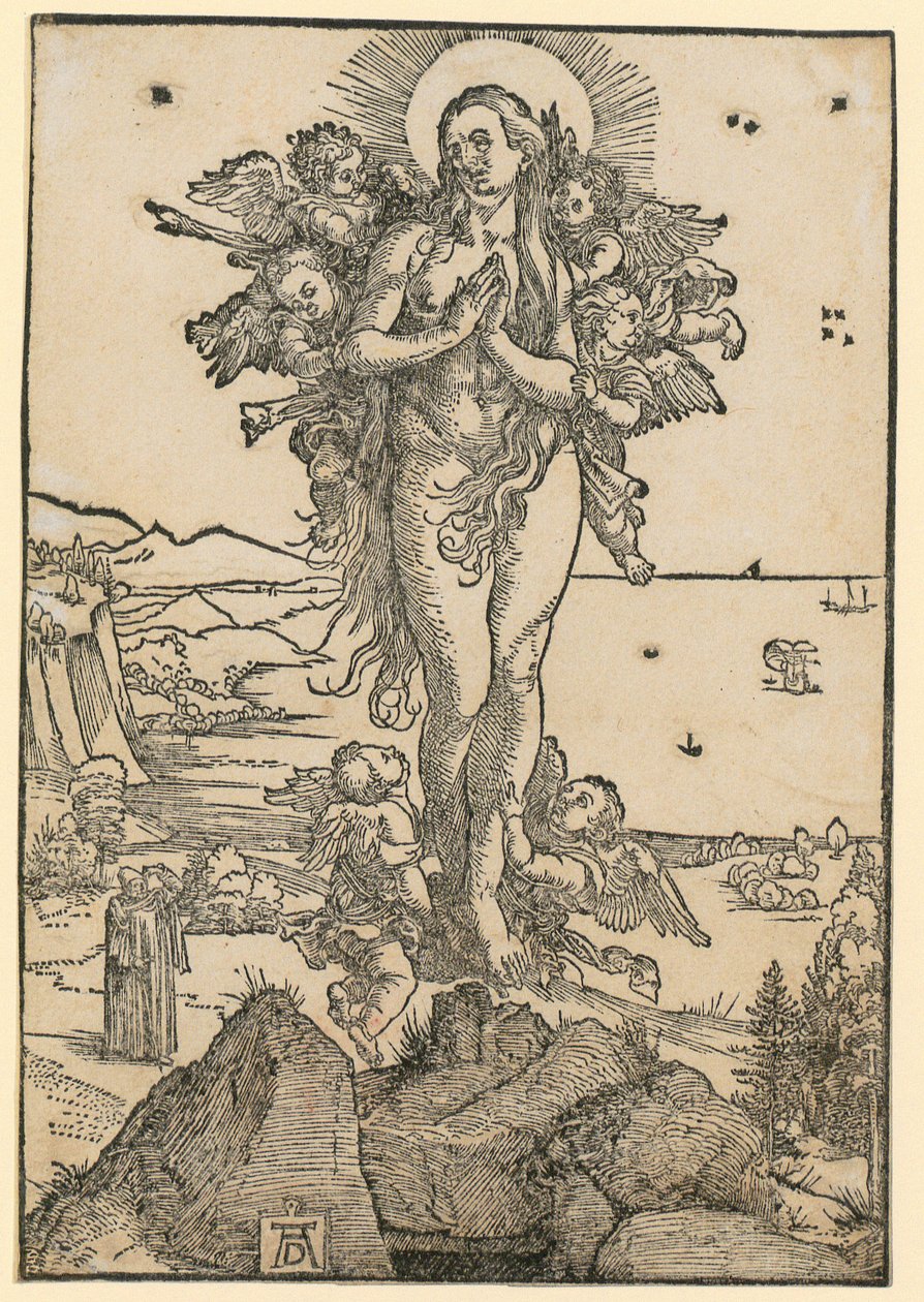 De heliga biskoparna Nikolaus, Ulrich och Erasmus av Albrecht Dürer