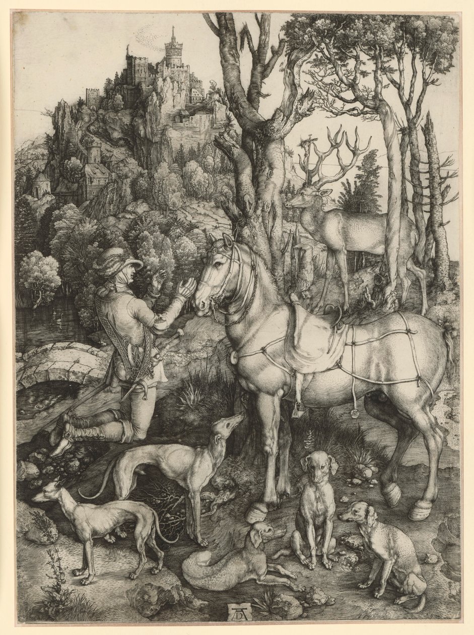 Den helige Eustachius av Albrecht Dürer