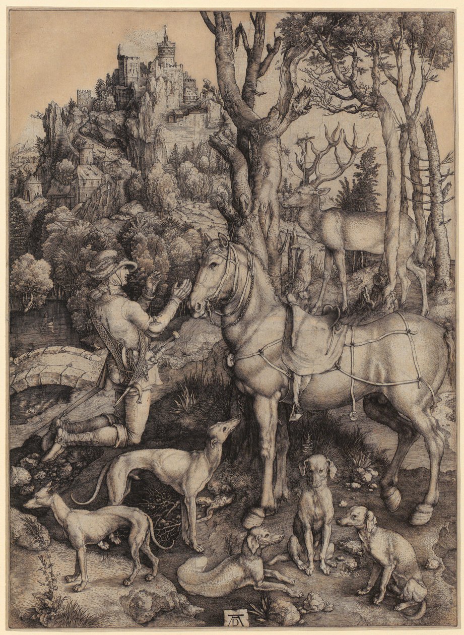Sankt Eustachius av Albrecht Dürer