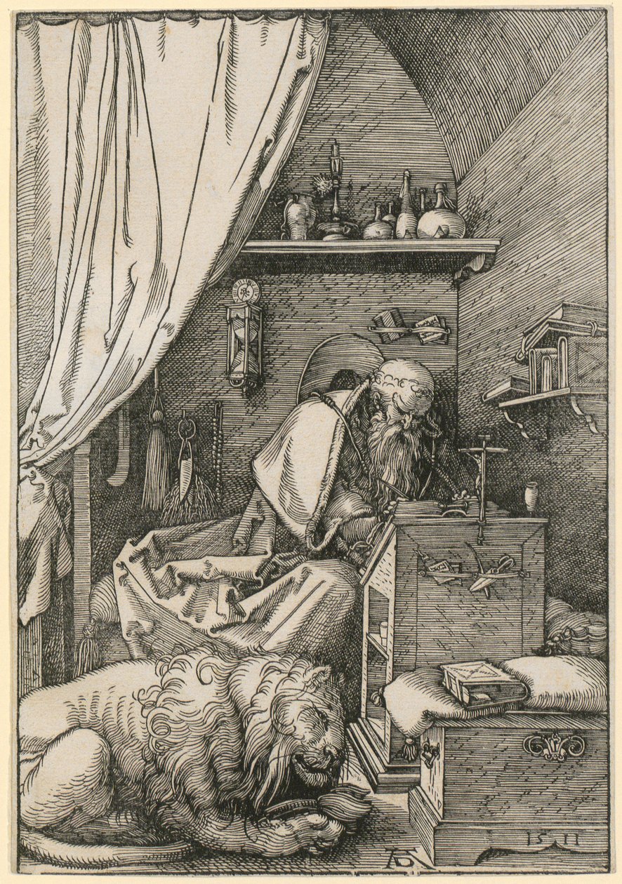 Den helige Hieronymus i sin cell av Albrecht Dürer