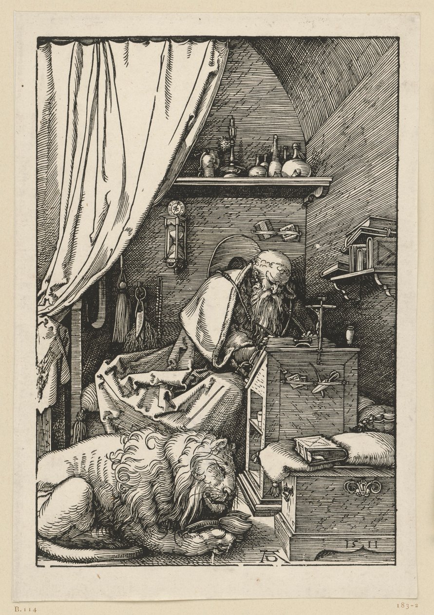 Den helige Hieronymus i sin cell av Albrecht Dürer