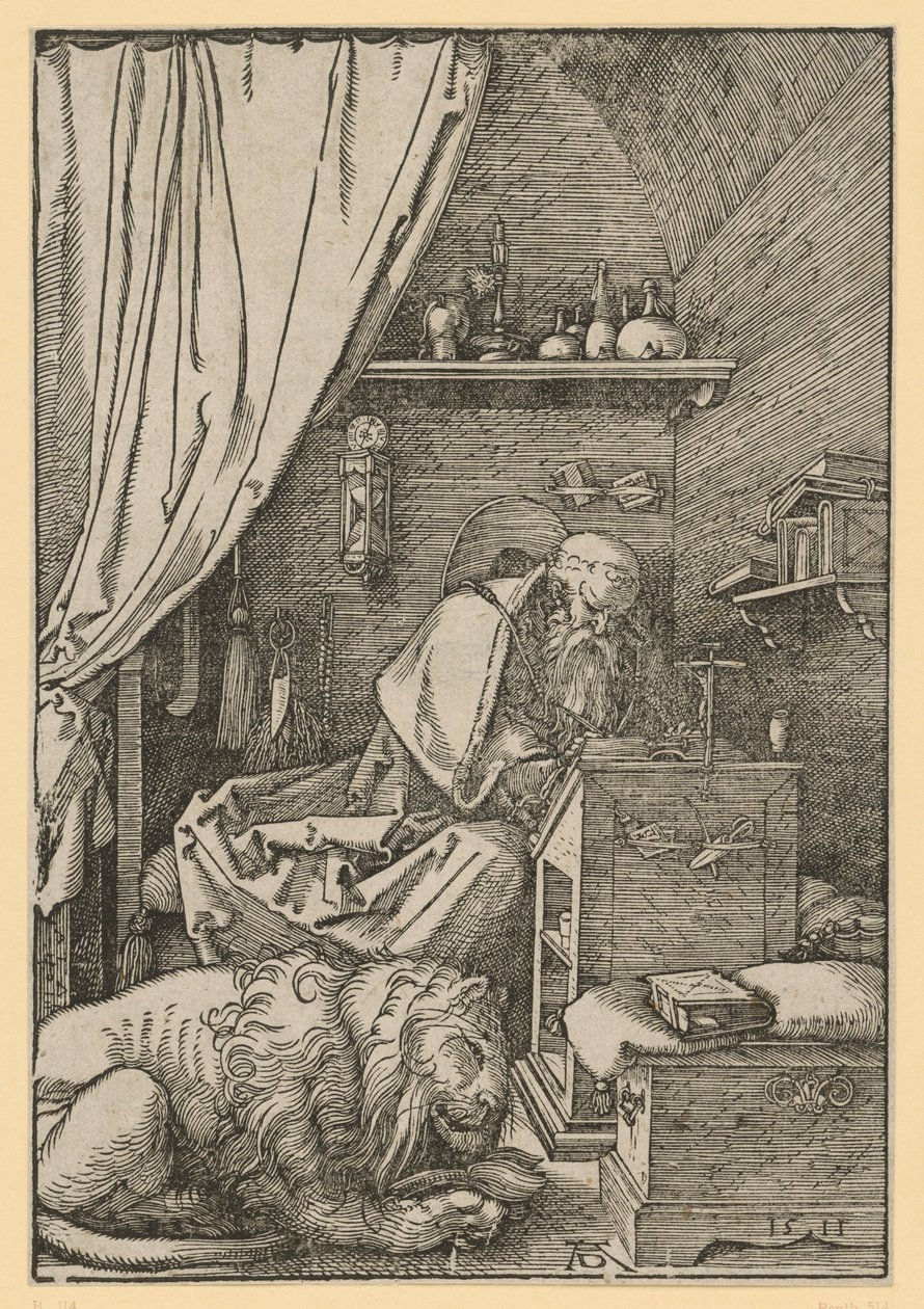 Sankt Hieronymus i sin cell av Albrecht Dürer