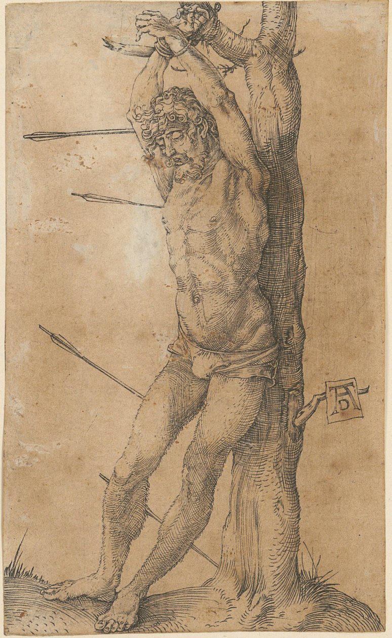 Den helige Sebastian vid trädet av Albrecht Dürer