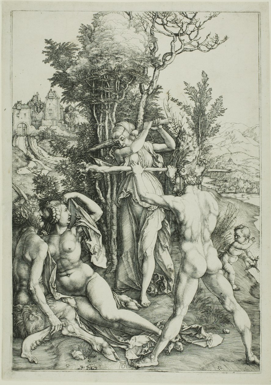 Herkules vid vägskälet (svartsjuka) av Albrecht Dürer