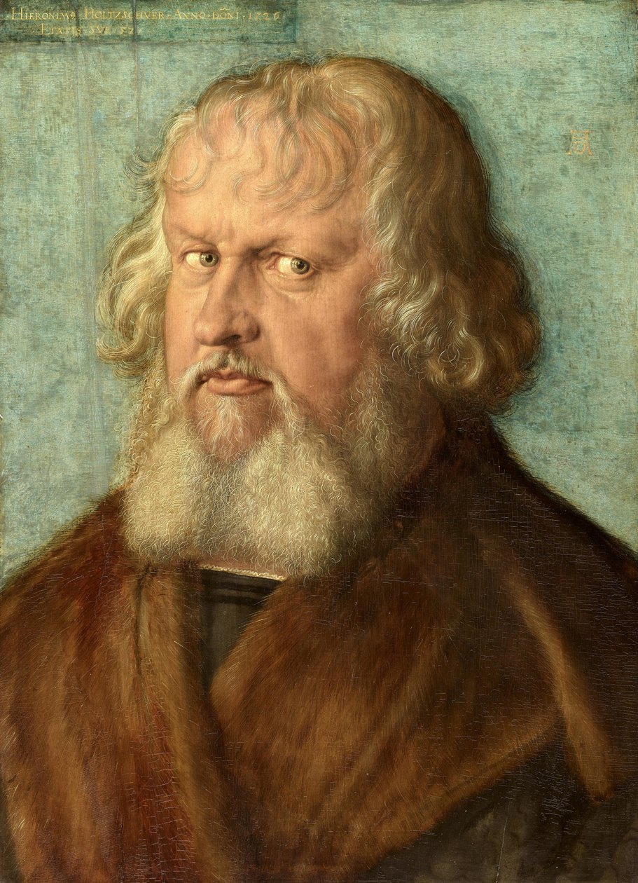 Hieronymus Holzschuher (1469-1529) med lock av Albrecht Dürer