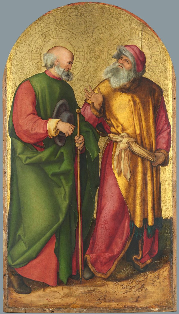 Jabachaltaret: de heliga Josef och Joakim av Albrecht Dürer