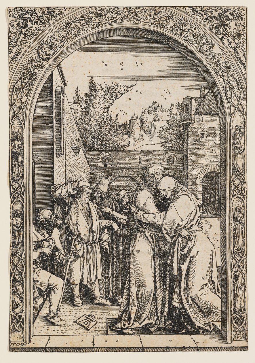 Joakim och Anna vid Gyllene porten av Albrecht Dürer