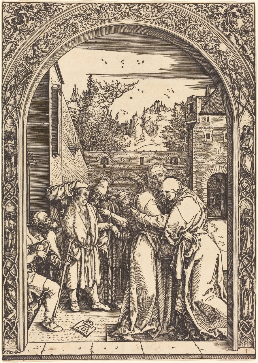 Joakim och Anna vid Gyllene porten av Albrecht Dürer