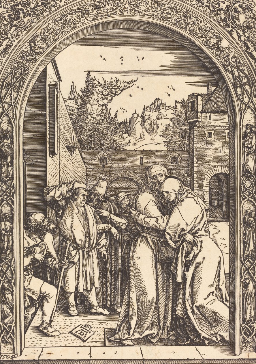 Joachim och Anna vid Gyllene porten, 1504. av Albrecht Dürer