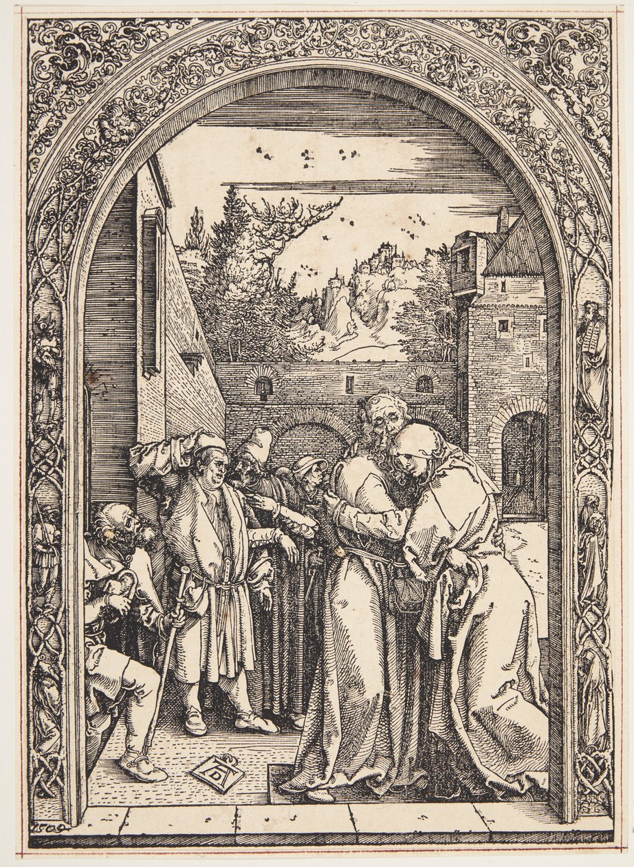 Joachim och St. Ann möts vid Golden Gate av Albrecht Dürer