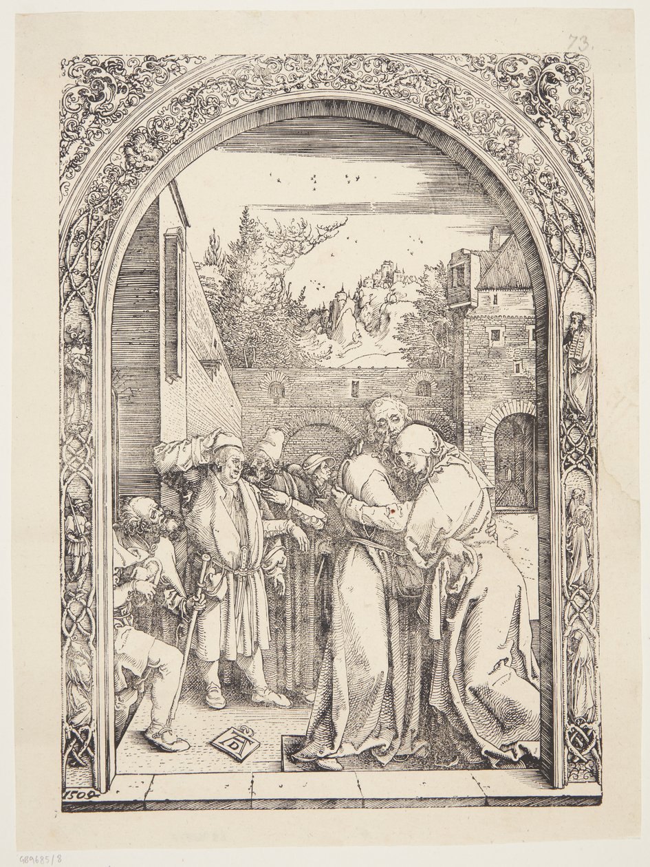 Joachim och St. Ann möts vid Golden Gate av Albrecht Dürer