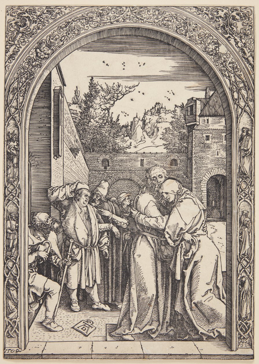Joachim och St. Ann möts vid Golden Gate av Albrecht Dürer