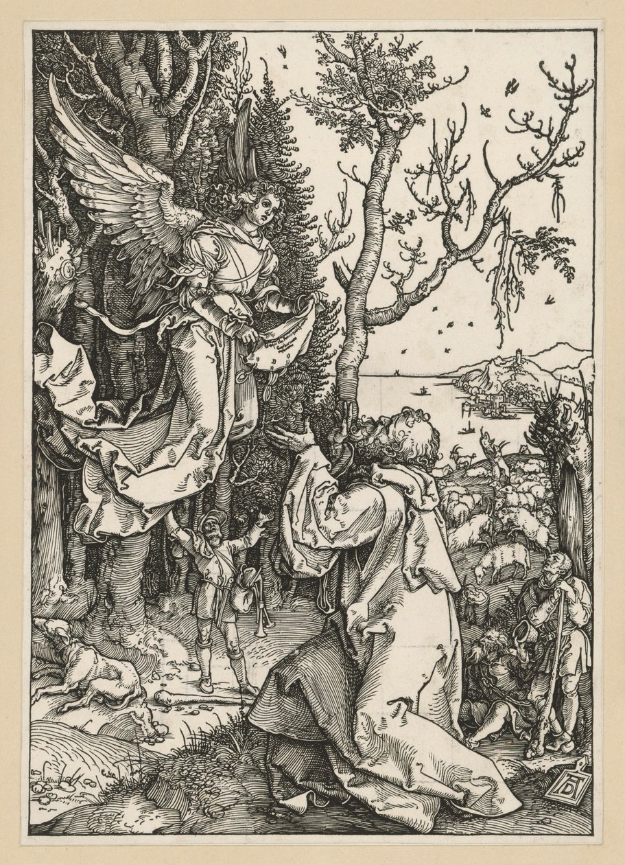 Joakim och ängeln (Marias liv) av Albrecht Dürer
