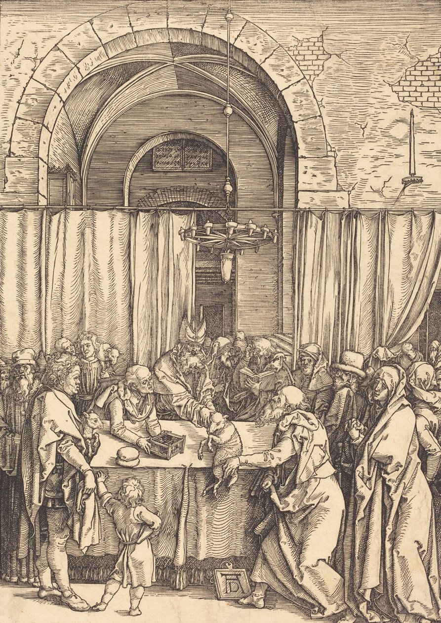 Joachims erbjudande avvisades, c. 15041505. av Albrecht Dürer