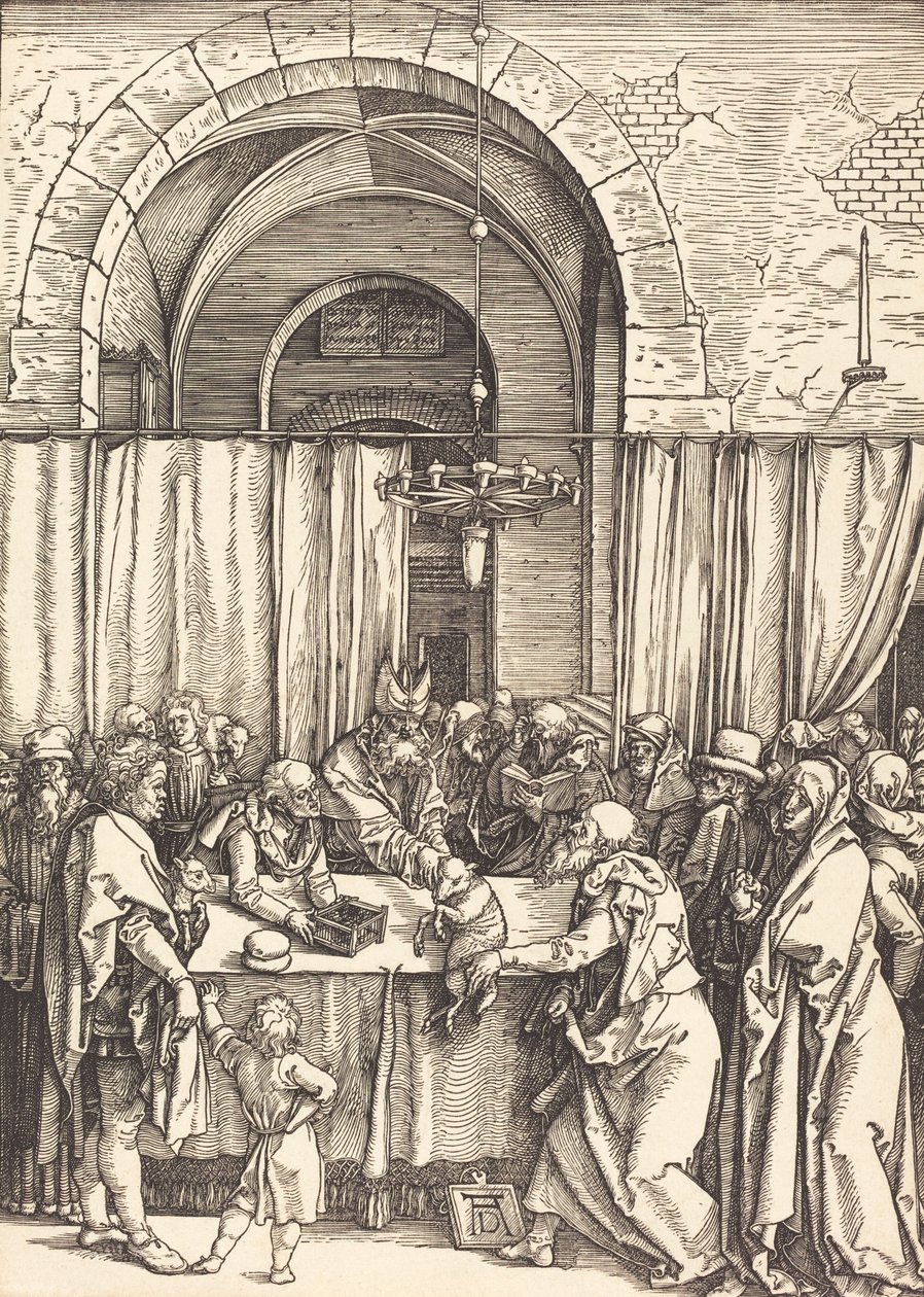 Joachims erbjudande avvisades, c. 15041505. av Albrecht Dürer