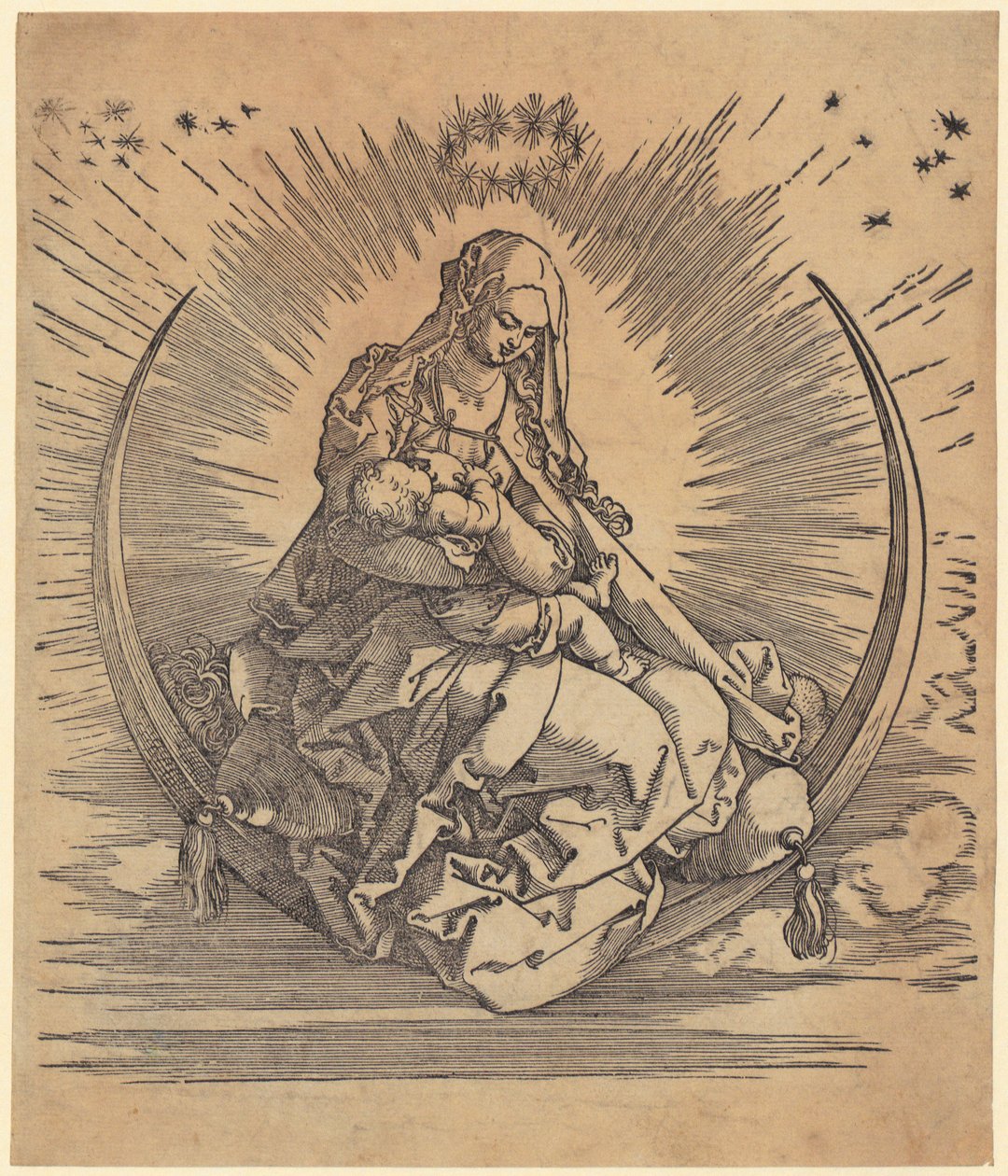 Joachims offer avvisas av översteprästen, blad 2 i serien ”Mariens liv” av Albrecht Dürer