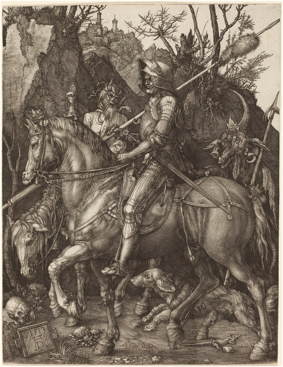 Riddare, död och djävul av Albrecht Dürer