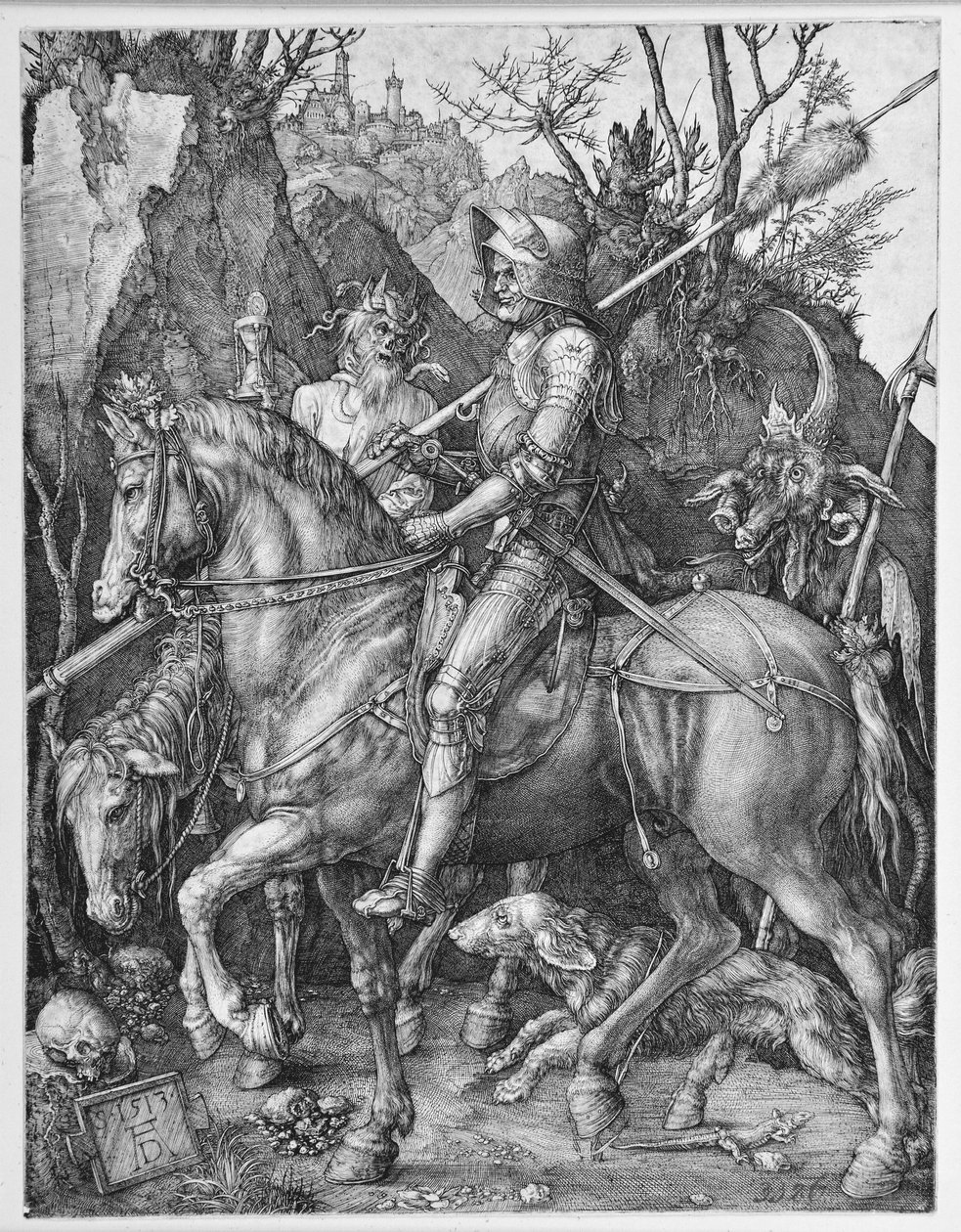 Riddaren, döden och djävulen av Albrecht Dürer