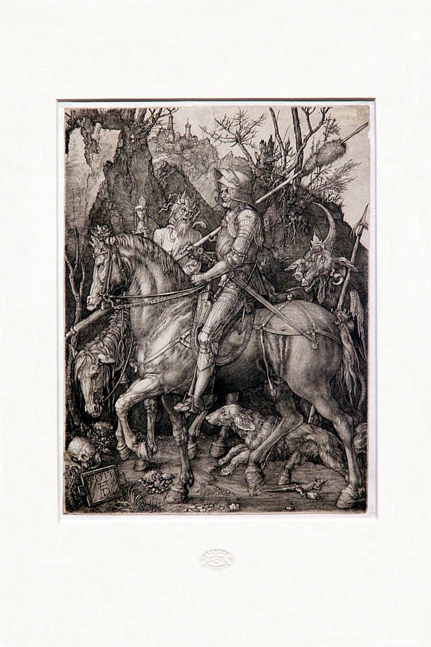 Riddaren, döden och djävulen av Albrecht Dürer