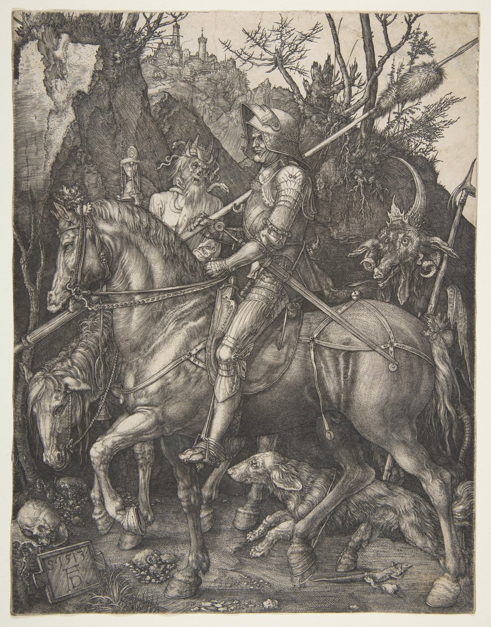 Riddaren, döden och djävulen av Albrecht Dürer