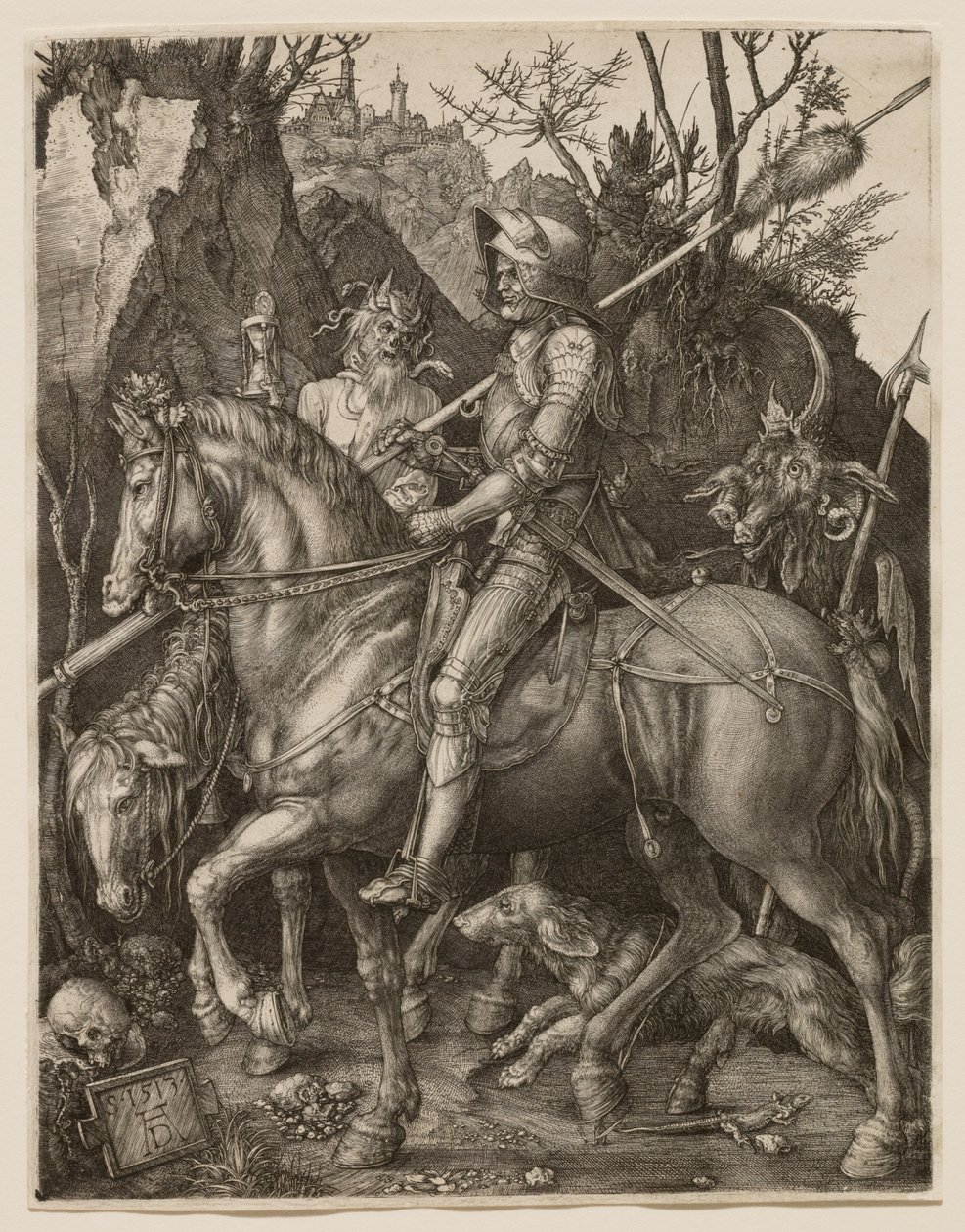 Riddaren, döden och djävulen av Albrecht Dürer