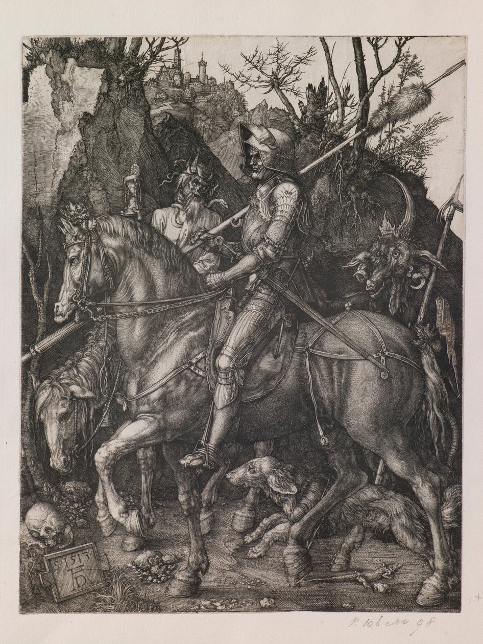 Riddaren, döden och djävulen av Albrecht Dürer