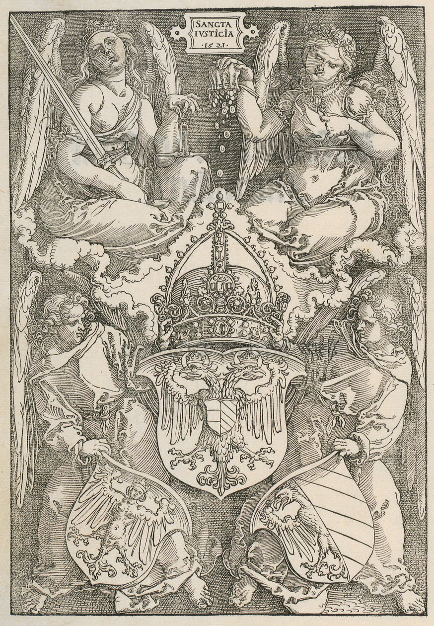 Knut med hjärtformad sköld av Albrecht Dürer