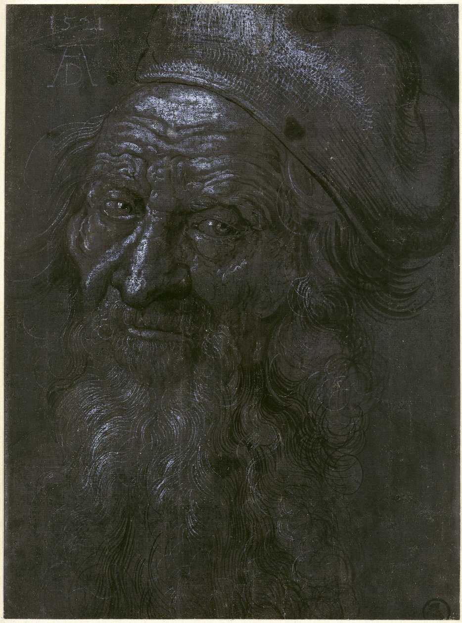 Huvud av en 93-årig gammal man av Albrecht Dürer
