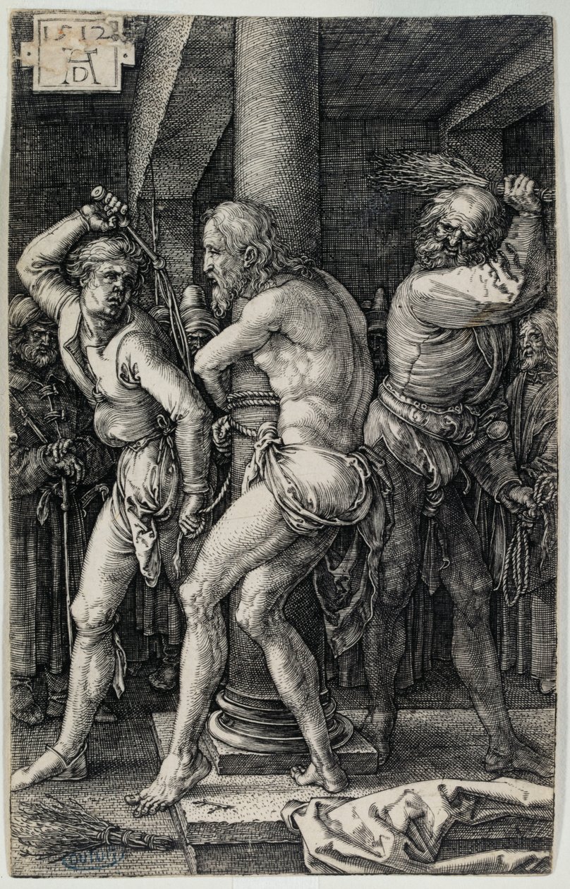 Passionen på koppar: Gisslandet (Bartsch 8) av Albrecht Dürer