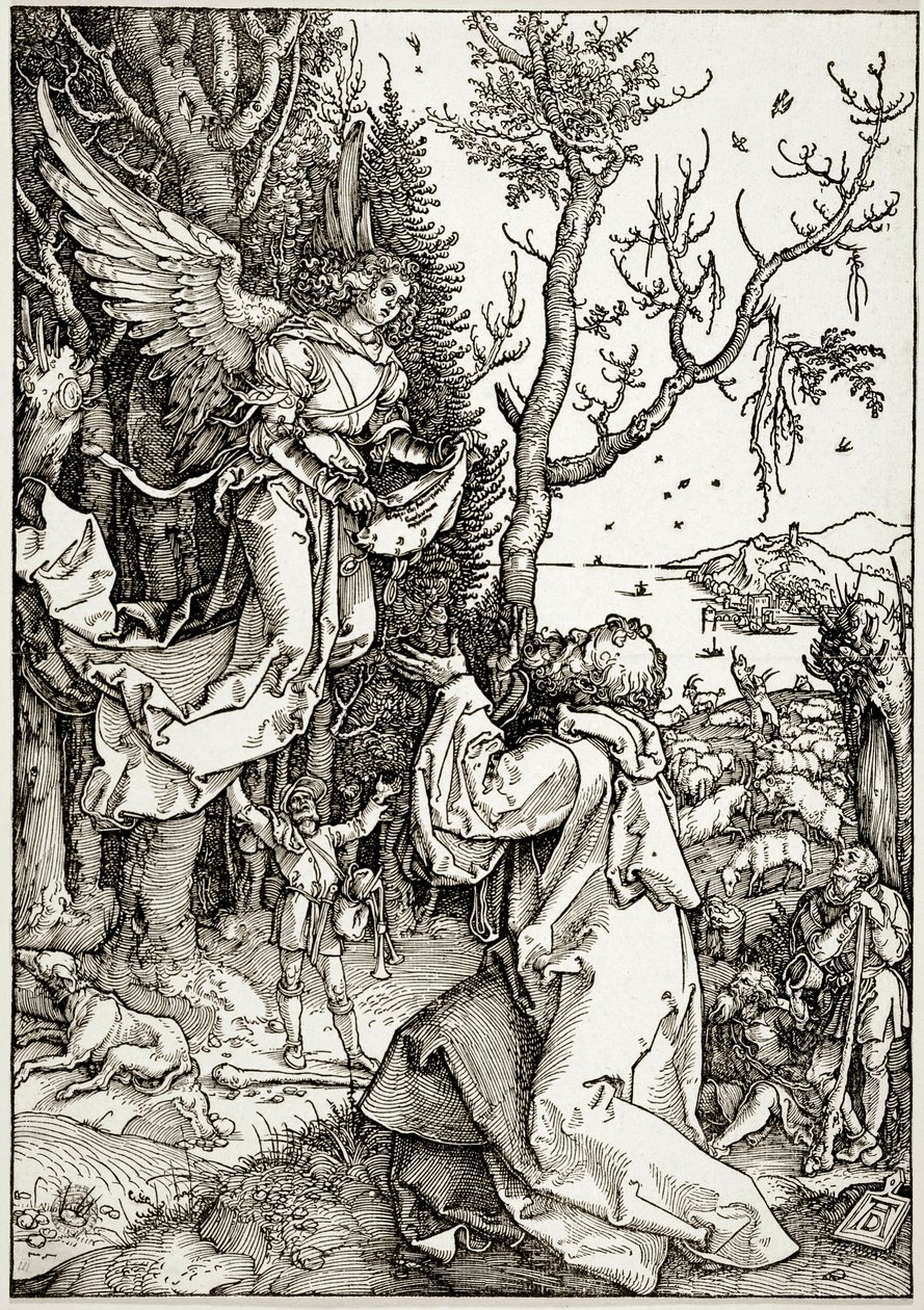 Jungfru Marias liv: Joakim och ängeln (Bartsch 78) av Albrecht Dürer