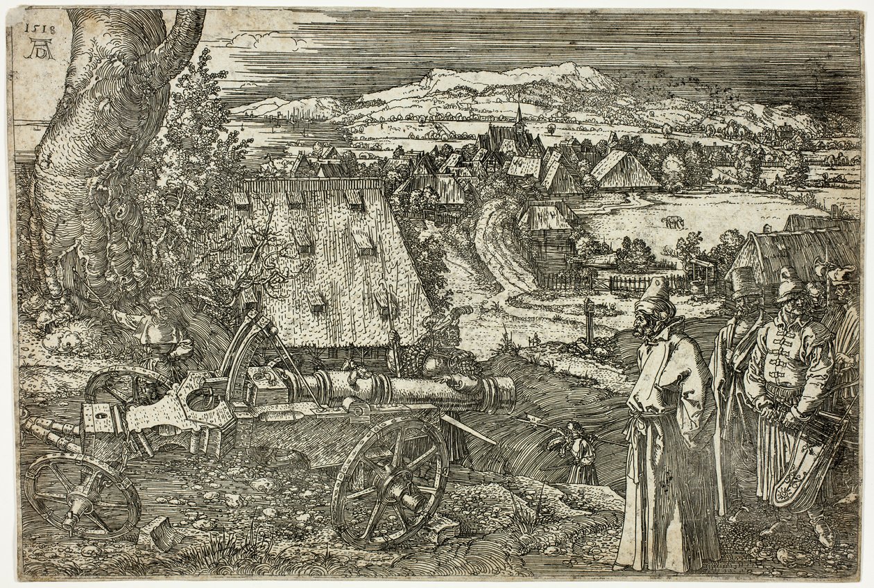 Landskap med kanon av Albrecht Dürer