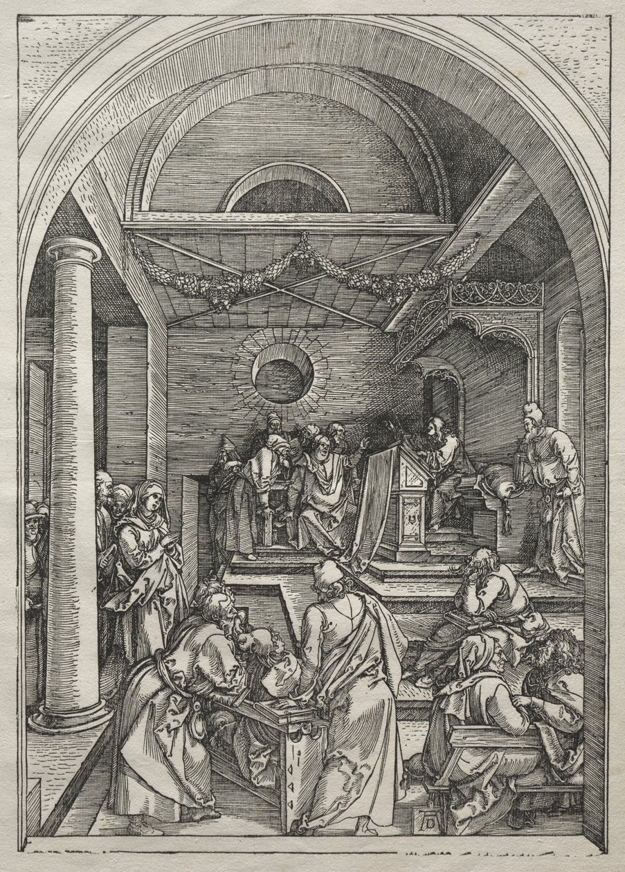 Jungfruns liv: Kristus bland läkarna av Albrecht Dürer
