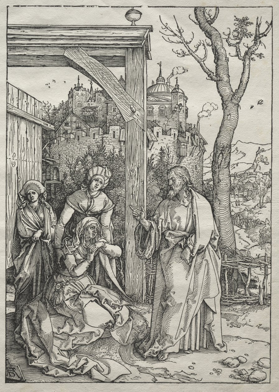 Jungfru Marias liv:  Kristus tar farväl av sin mor av Albrecht Dürer