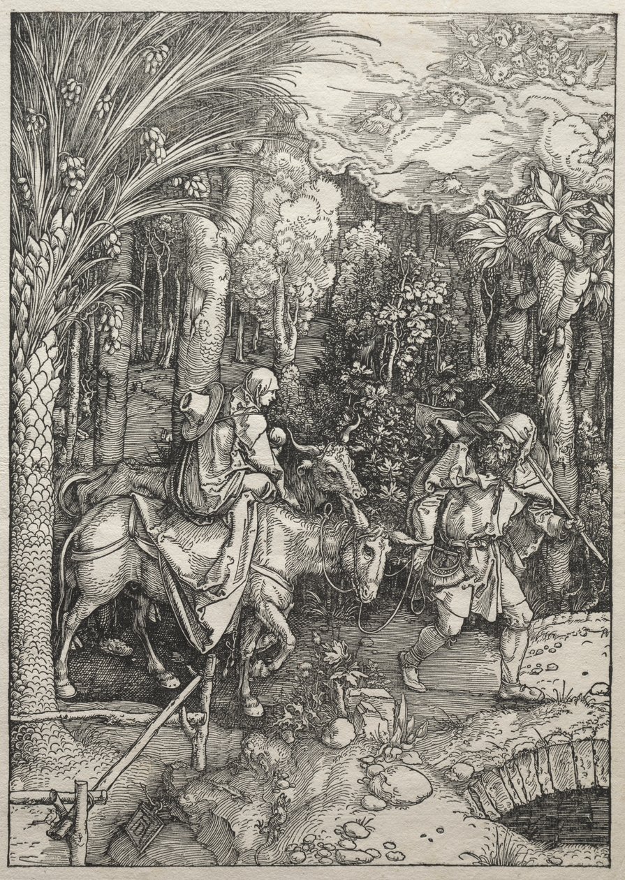 Jungfruns liv: Flyg till Egypten av Albrecht Dürer