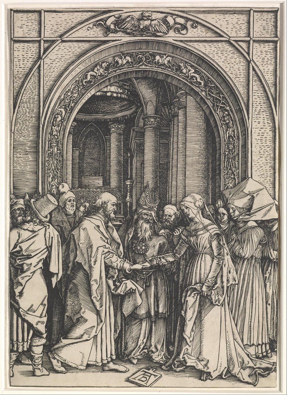Jungfruns liv:  Jungfruns och S:t Josefs äktenskap av Albrecht Dürer