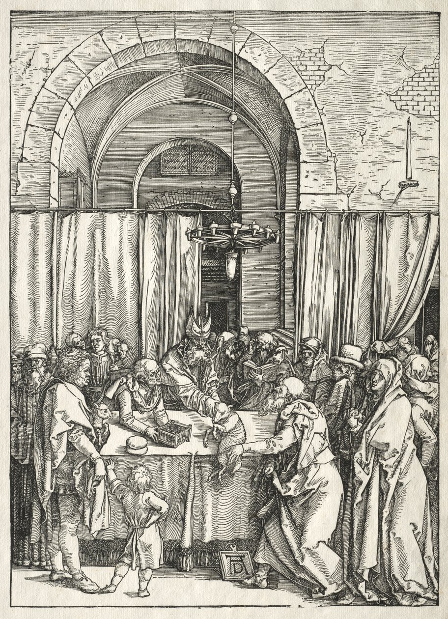 Jungfruns liv: Avvisande av Joachims offer av Albrecht Dürer