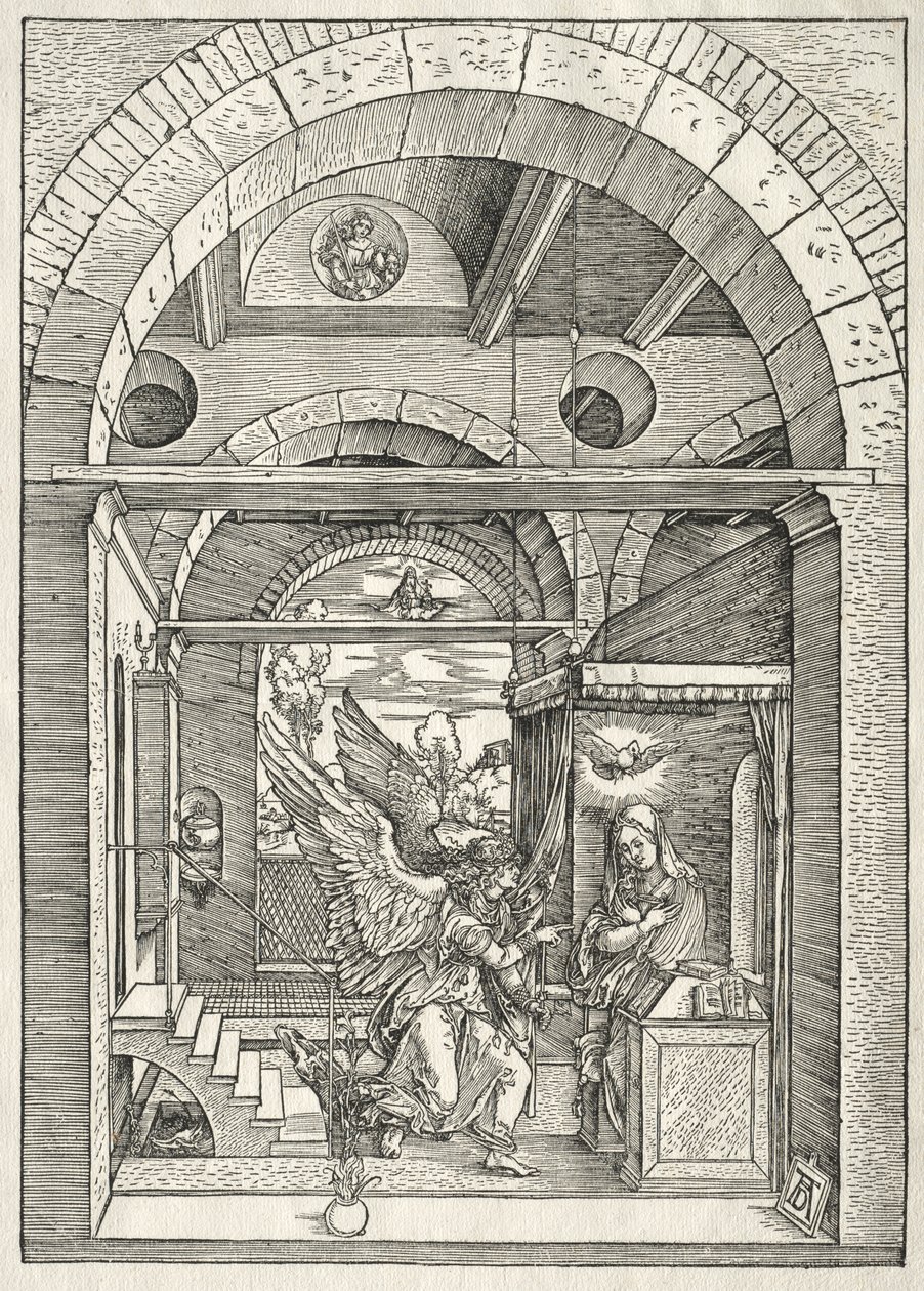 Jungfruns liv: Bebådelsen av Albrecht Dürer