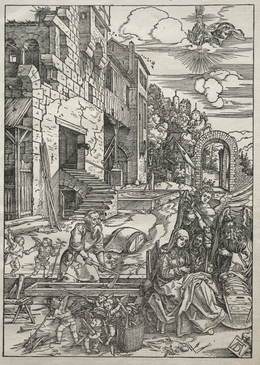 Jungfruns liv: resten i Egypten, 1504-1505. av Albrecht Dürer