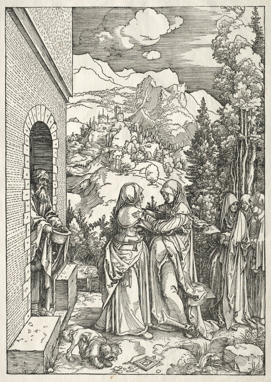 Jungfruns liv: Besöket, 1504-1505. av Albrecht Dürer