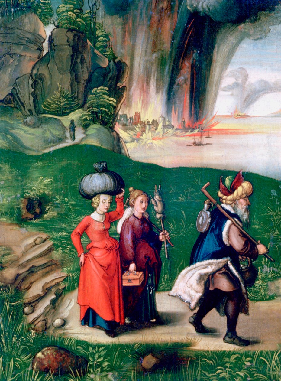 Lot och hans döttrar, 1496-1499 av Albrecht Dürer
