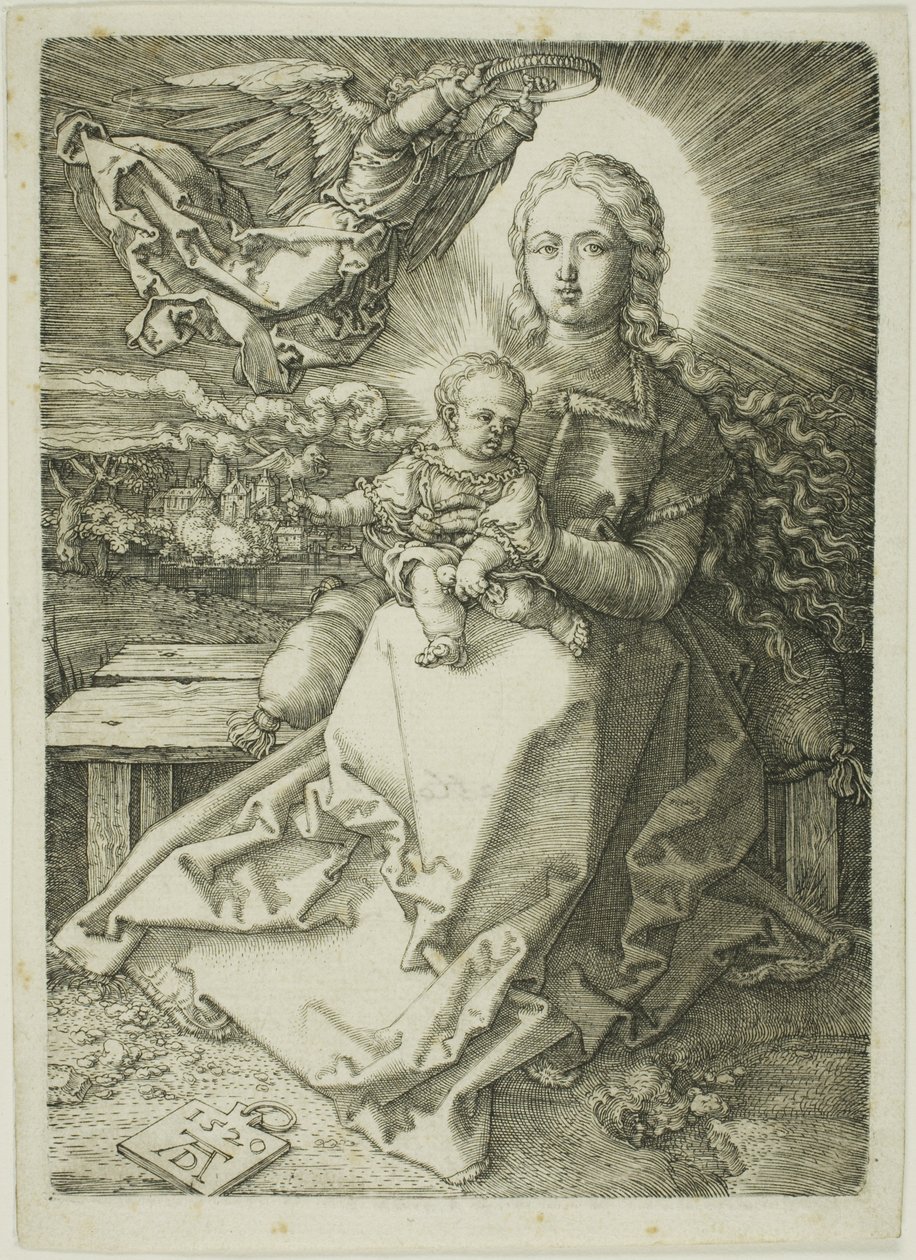 Madonna krönt av One Angel av Albrecht Dürer