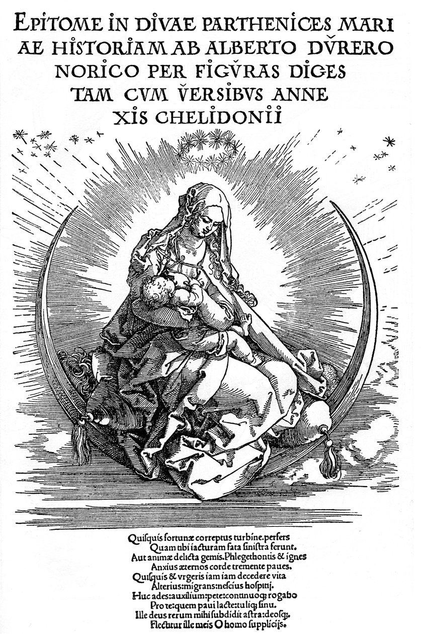 Madonna som ammande moder och gudomlig varelse, 1511, 1936 av Albrecht Dürer