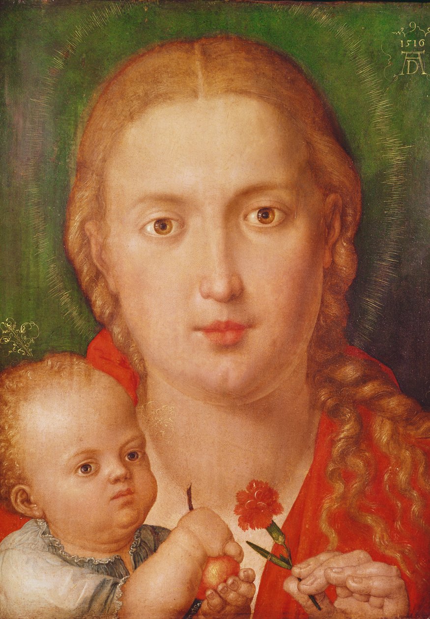 Madonna av nejlikan, 1516 av Albrecht Dürer