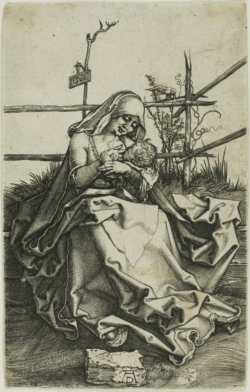 Madonna på en gräsbank av Albrecht Dürer