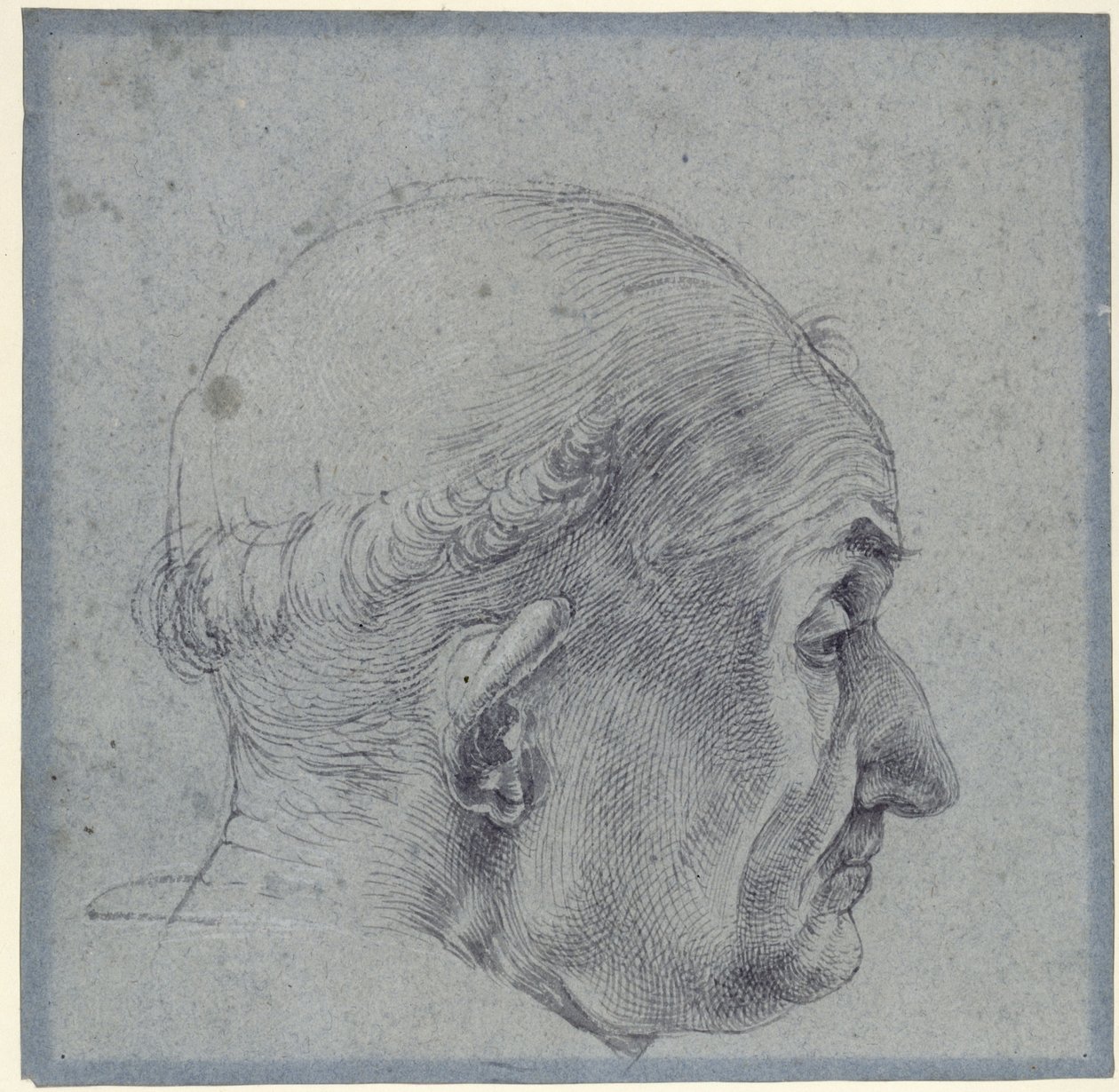 Manligt huvud i profil av Albrecht Dürer