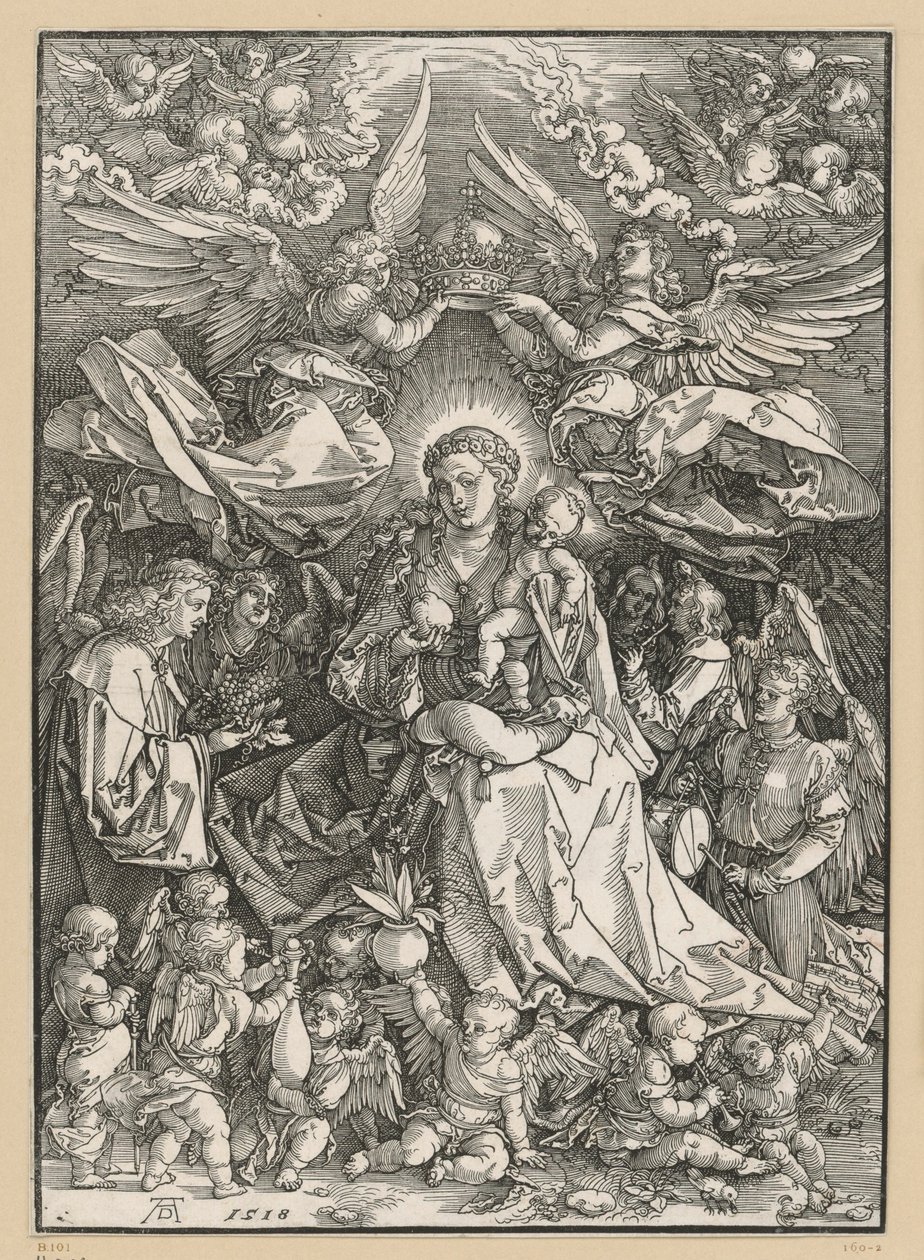 Maria som änglarnas drottning av Albrecht Dürer